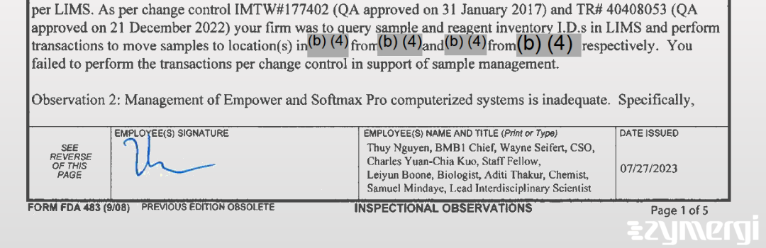 Wayne E. Seifert FDA Investigator 