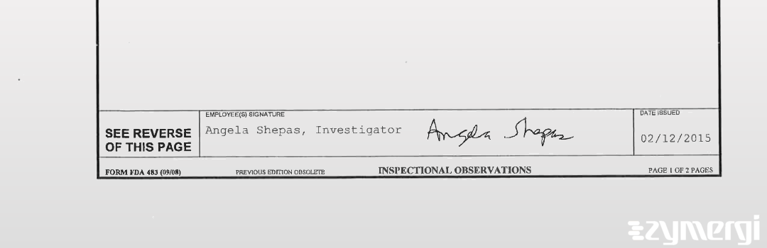 Angela Shepas FDA Investigator 