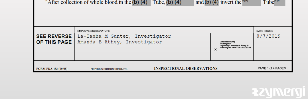 Amanda B. Athey FDA Investigator 