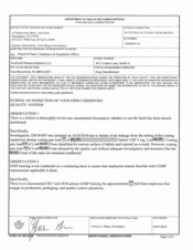 FDAzilla FDA 483 InvaTech Pharma Solutions, East Brunswick | Feb 2019