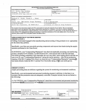 FDAzilla FDA 483 Jajco, . DBA Anchor Drugs Pharmacy | Jun 2016