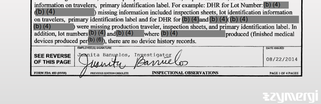 Juanita Banuelos FDA Investigator