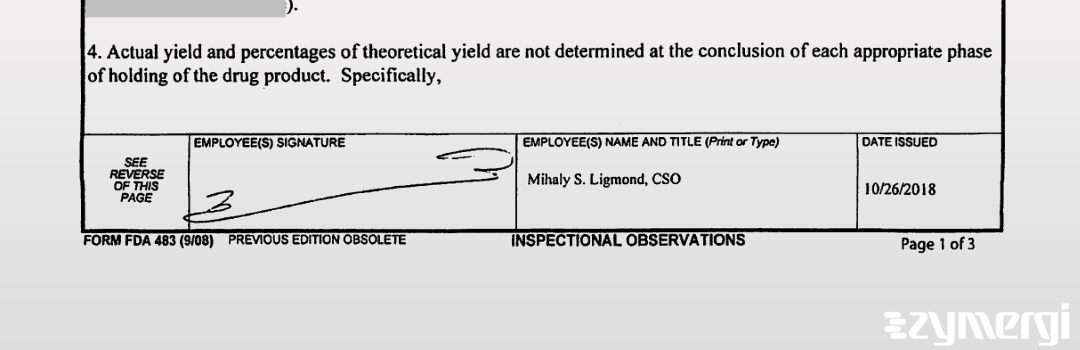 Mihaly S. Ligmond FDA Investigator
