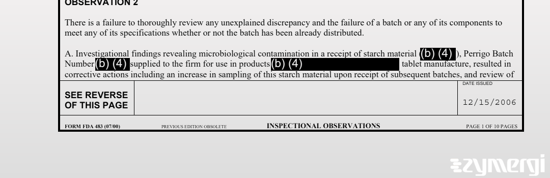 Rebecca E. Dombrowski FDA Investigator Martha Sullivan Myrick FDA Investigator Patsy J. Domingo FDA Investigator 