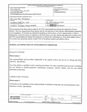 FDAzilla FDA 483 Liuzhou LMZ, Liuzhou | July 2019