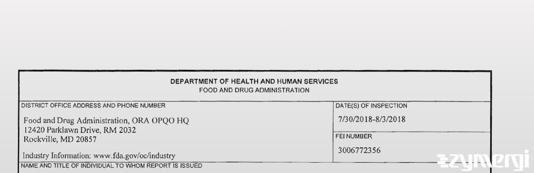 FDANews 483 Livzon Group Fuzhou Fuxing Pharmaceutical Co., Ltd. Aug 3 2018 top