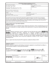 FDAzilla FDA 483 Lohxa, Worcester | July 2021