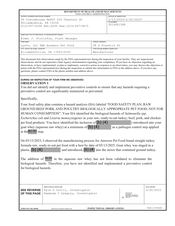 FDAzilla FDA 483 Lystn, DBA Answers Pet Food, Elizabethville | 2023