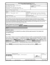 FDAzilla FDA 483 Manuel F. Fernandez, M.D, Miami | February 2023