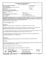 FDAzilla FDA 483 Maplerose Enterprises, , dba Pencol Pharmacy | 2016