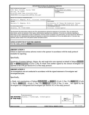 FDAzilla FDA 483 Marcelo V. Negrao, M.D, Houston | March 2024