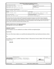 FDAzilla FDA 483 Martin Valdes, M.D, Hialeah | September 2018