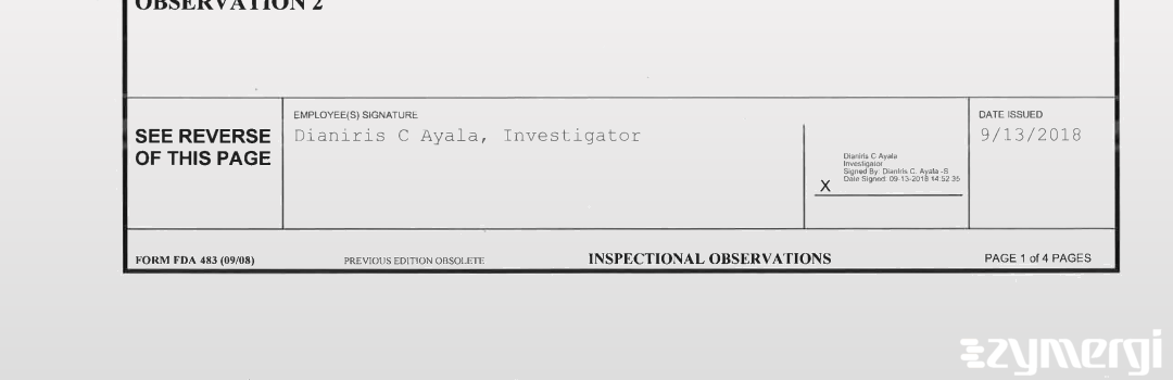 Dianiris C. Ayala FDA Investigator
