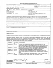 FDAzilla FDA 483 McNeil PPC, Parsippany | July 2008