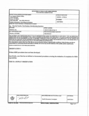 FDAzilla FDA 483 MedAire, Phoenix | May 2014