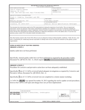 FDAzilla FDA 483 Medical Acoustics, Clarence | December 2017