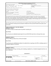 FDAzilla FDA 483 Medical Alignment Systems, Centerville | March 2017