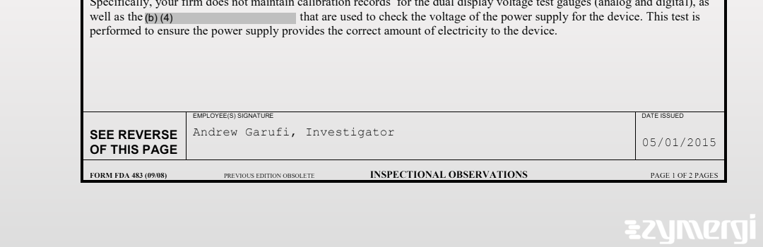 Andrew J. Garufi FDA Investigator