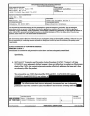 FDAzilla FDA 483 Medifocus, Columbia | December 2015