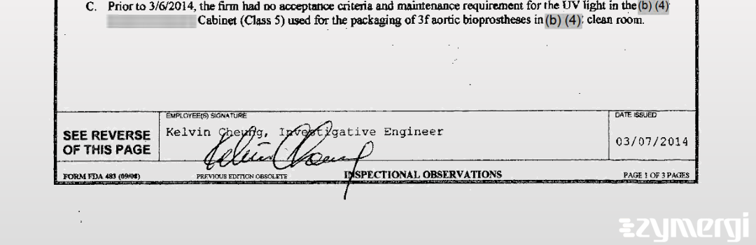 Kelvin Cheung FDA Investigator 