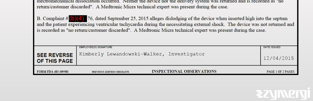 Kimberly Lewandowski-Walker FDA Investigator 