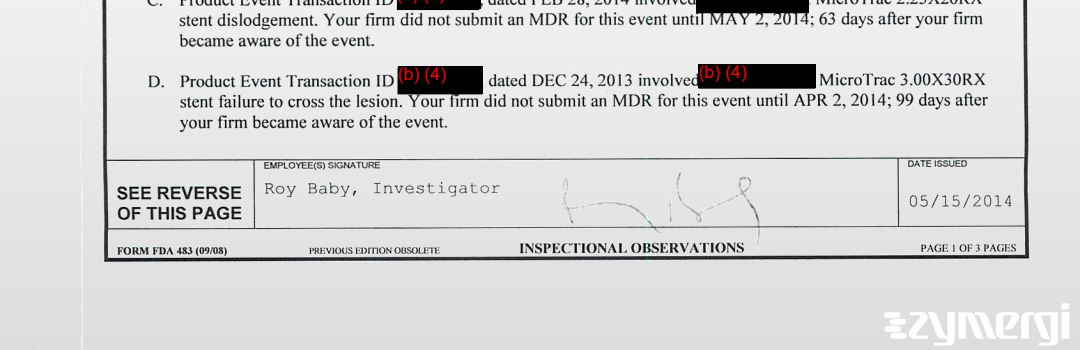 Roy Baby FDA Compliance Officer 