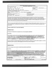 FDAzilla FDA 483 MicroPort Orthopedics, Arlington | August 2015