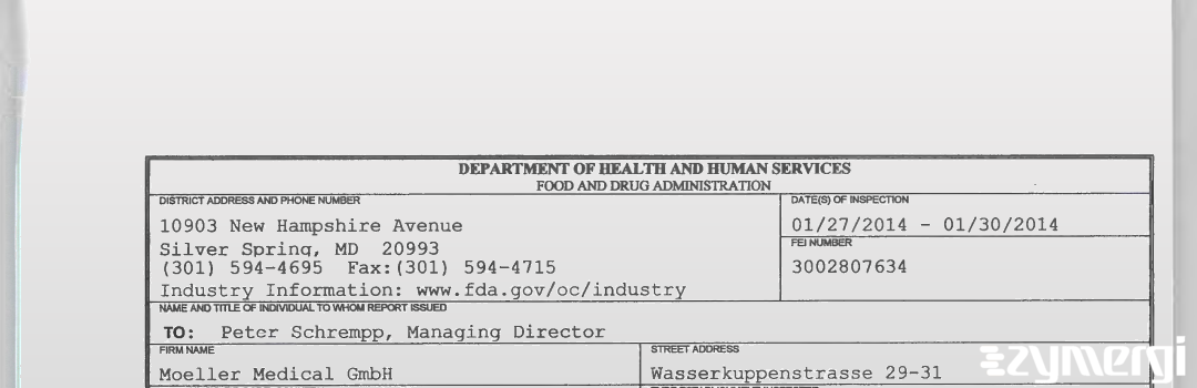 FDANews 483 Moeller Medical GmbH Jan 30 2014 top