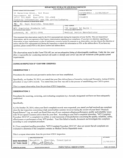 FDAzilla FDA 483 MTI Precision Products, Coatesville | November 2014