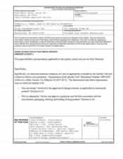 FDAzilla FDA 483 Mylan Pharmaceuticals, Morgantown | April 2018