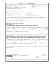 FDAzilla FDA 483 National Chemical Laboratories, Philadelphia | 2021