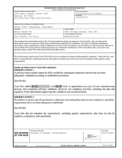 FDAzilla FDA 483 Neuro Rehab VR, Fort Worth | October 2023