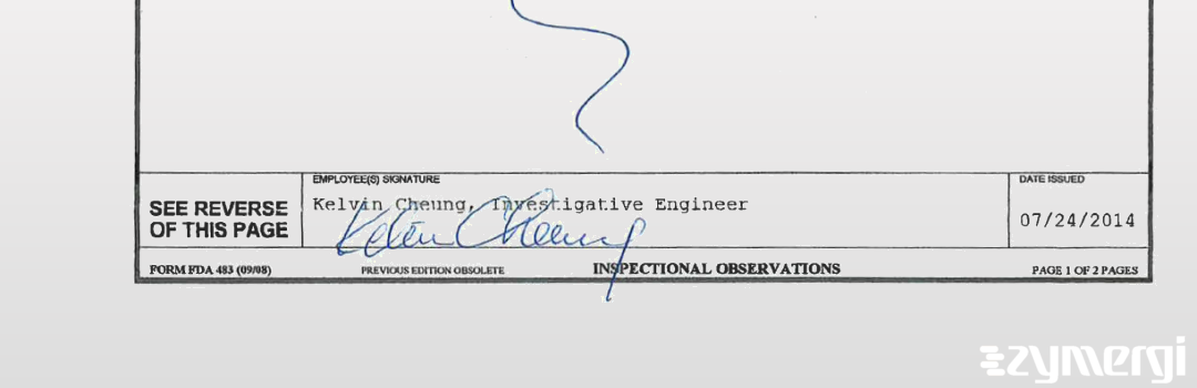 Kelvin Cheung FDA Investigator 