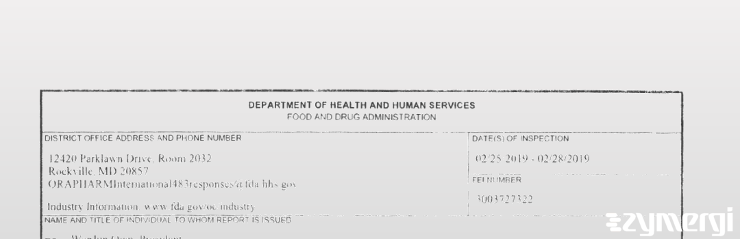 FDANews 483 Ningbo Pulisi Daily Chemical Products Co., Ltd Feb 28 2019 top