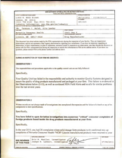 FDAzilla FDA 483 Novartis Consumer Health, Lincoln | July 2011