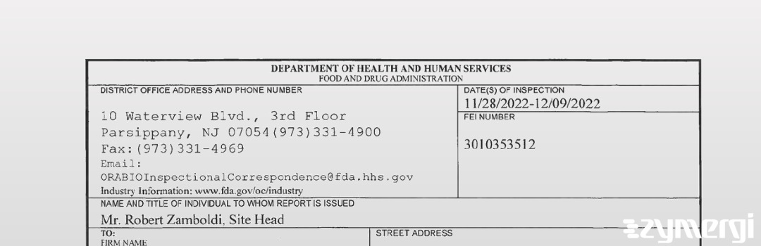 FDANews 483 Novartis Pharmaceuticals Corporation Dec 9 2022 top