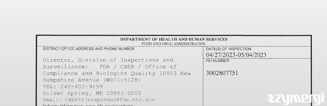 FDANews 483 Novo Nordisk A/S May 4 2023 top