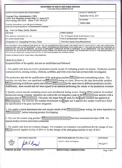 FDAzilla FDA 483 Nox Bellcow Cosmetics, Zhongshan City | Sep 2017