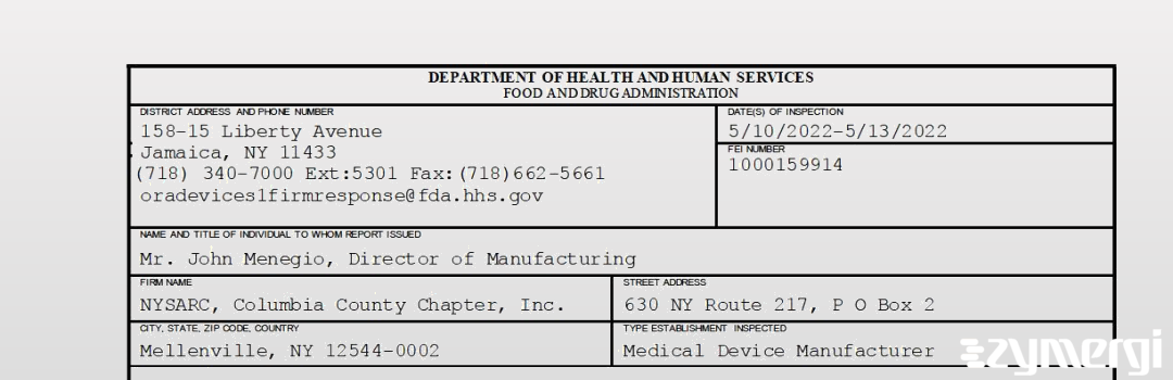 FDANews 483 NYSARC, Columbia County Chapter, Inc. May 13 2022 top