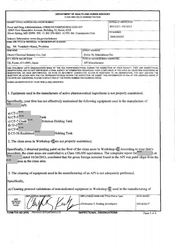 FDAzilla FDA 483 Okami Chemical Industry, Uji | September 2017