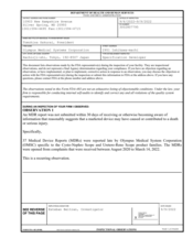 FDAzilla FDA 483 Olympus Medical Systems, Hachioji | September 2022