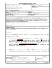 FDAzilla FDA 483 Patheon Puerto Rico, Manati | July 2022