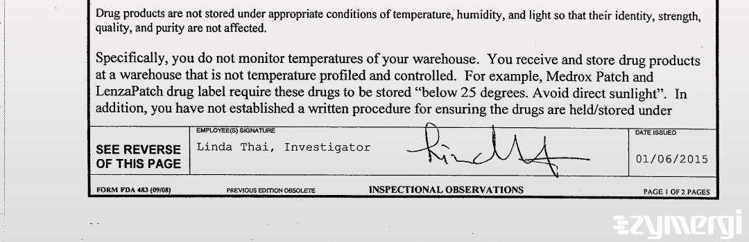Linda Thai FDA Investigator 