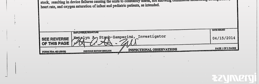 Katelyn A. Staub-Zamperini FDA Investigator 