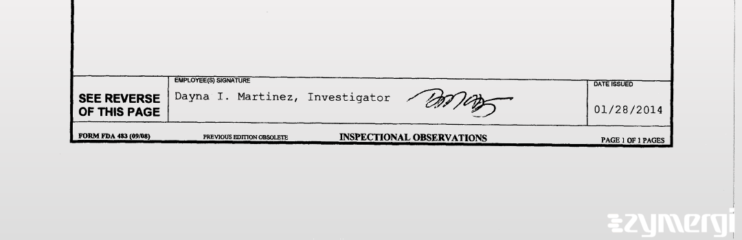 Dayna I. Martinez FDA Investigator 