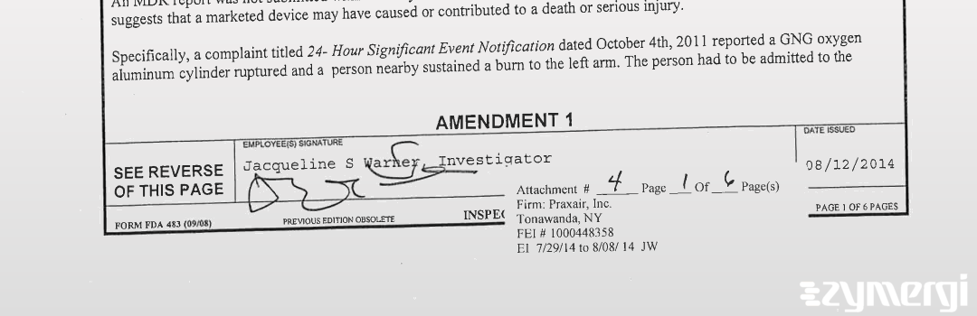 Jacqueline S. Warner FDA Investigator 