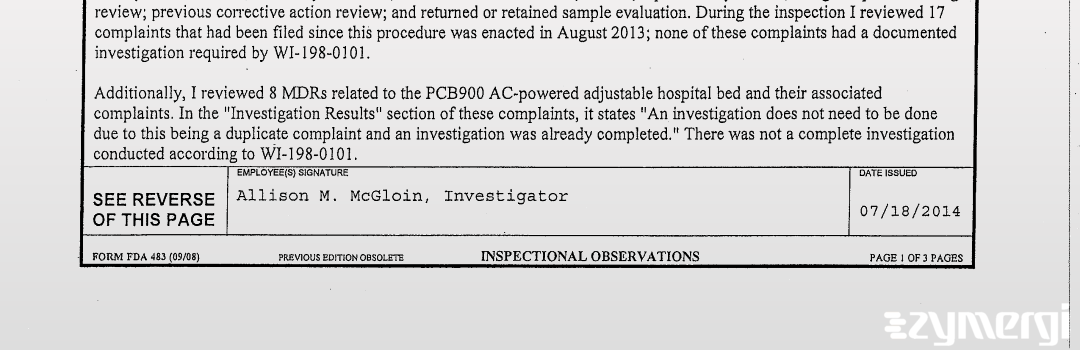 Allison M. McGloin FDA Investigator 