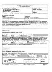 FDAzilla FDA 483 Qilu Tianhe Pharmaceutical, Jinan | June 2015
