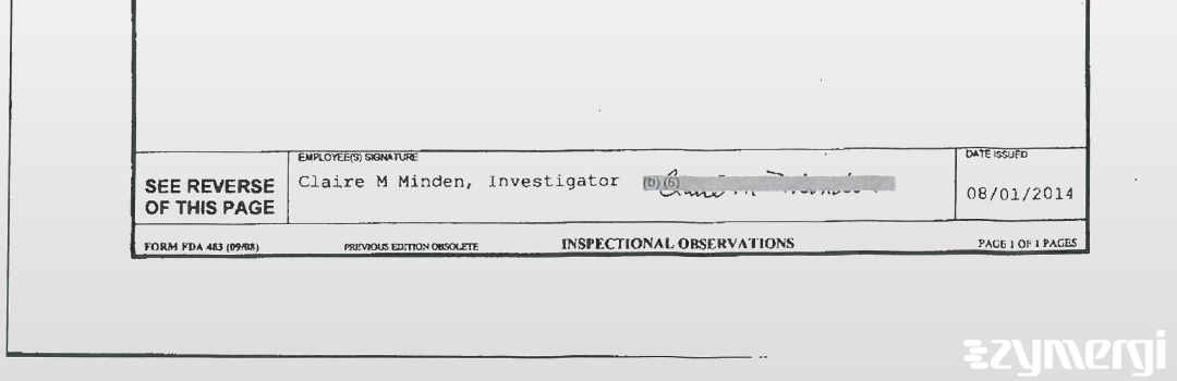 Samantha J. Bradley FDA Investigator 