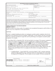 FDAzilla FDA 483 Regeneron Pharmaceuticals, Rensselaer | October 2021